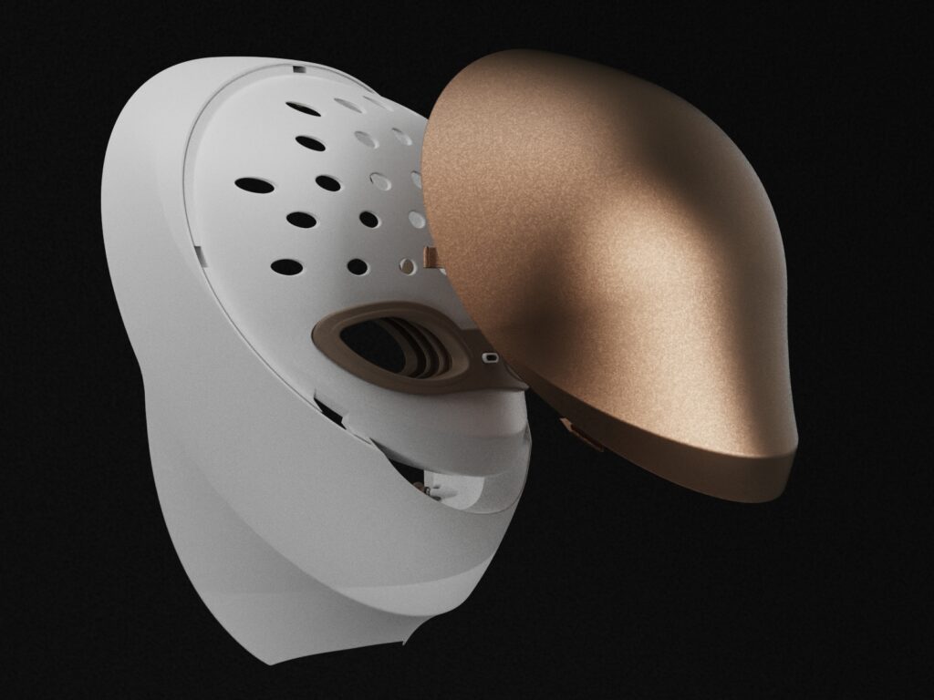 피부주름개선-LED마스크-디자인개발-기구설계-시제품제작