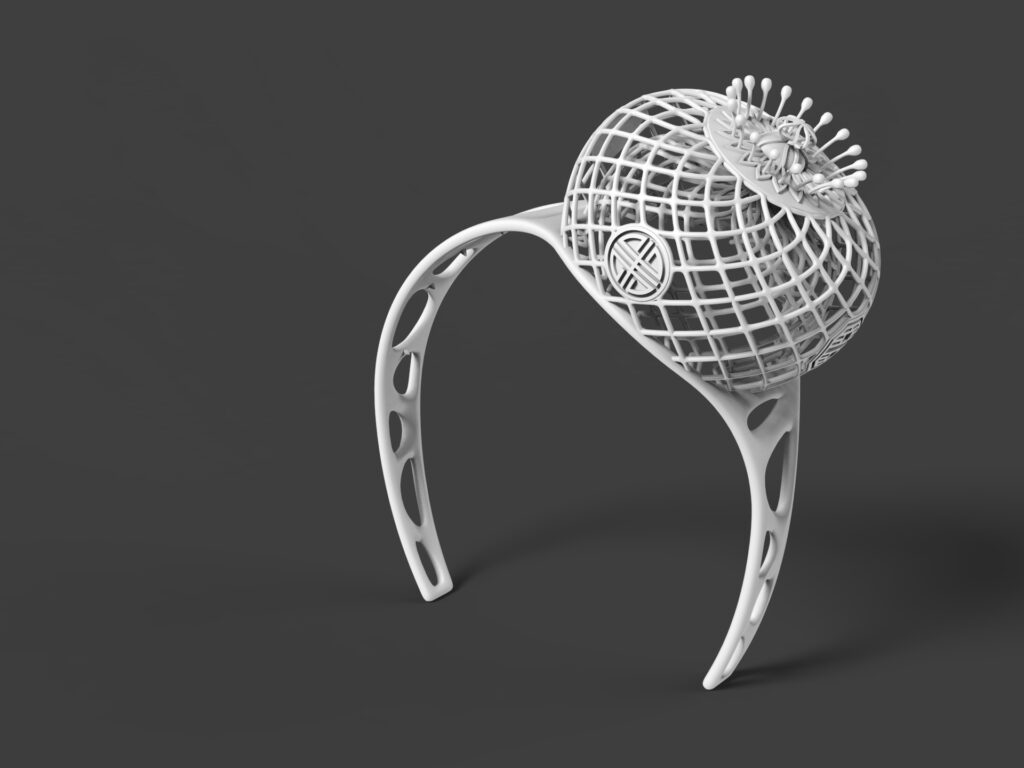 3d프린팅-족두리-컨셉-라이노-모델링